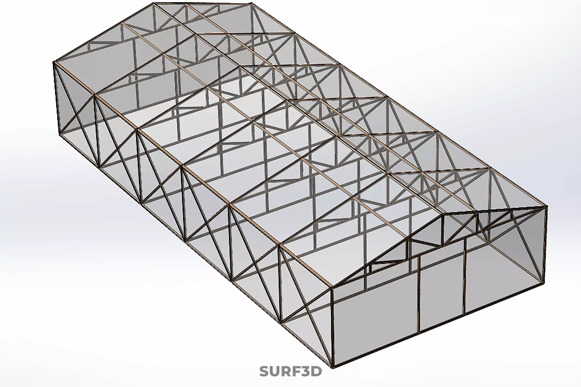 EMPTY ARCHITECTURAL GREENHOUSE HOTHOUSE GLASSHOUSE FARMS GARDEN 3D model_27