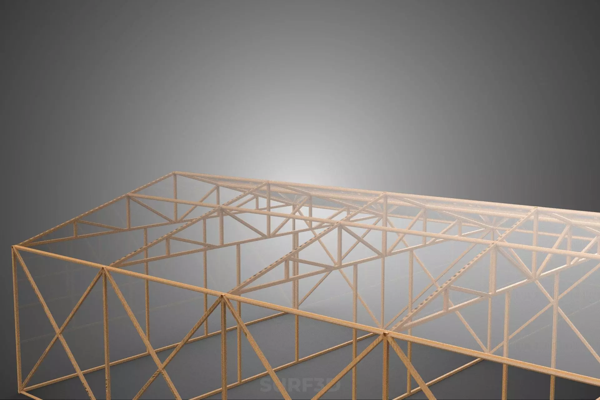 EMPTY ARCHITECTURAL GREENHOUSE HOTHOUSE GLASSHOUSE FARMS GARDEN 3D model_24