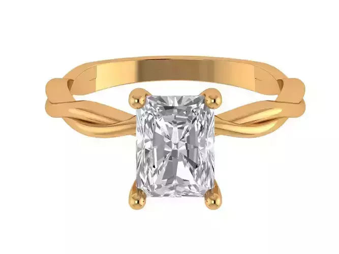 Radiant Solitaire Ring