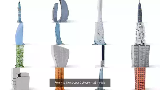 Futuristic Skyscraper Collection 