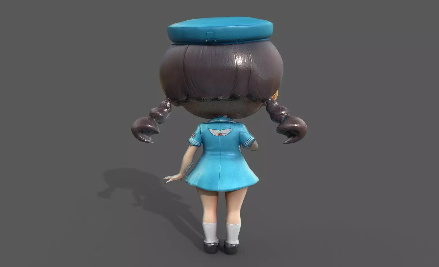 Chibi Adventure Heroes Pack 6 Low-poly 3D model_63