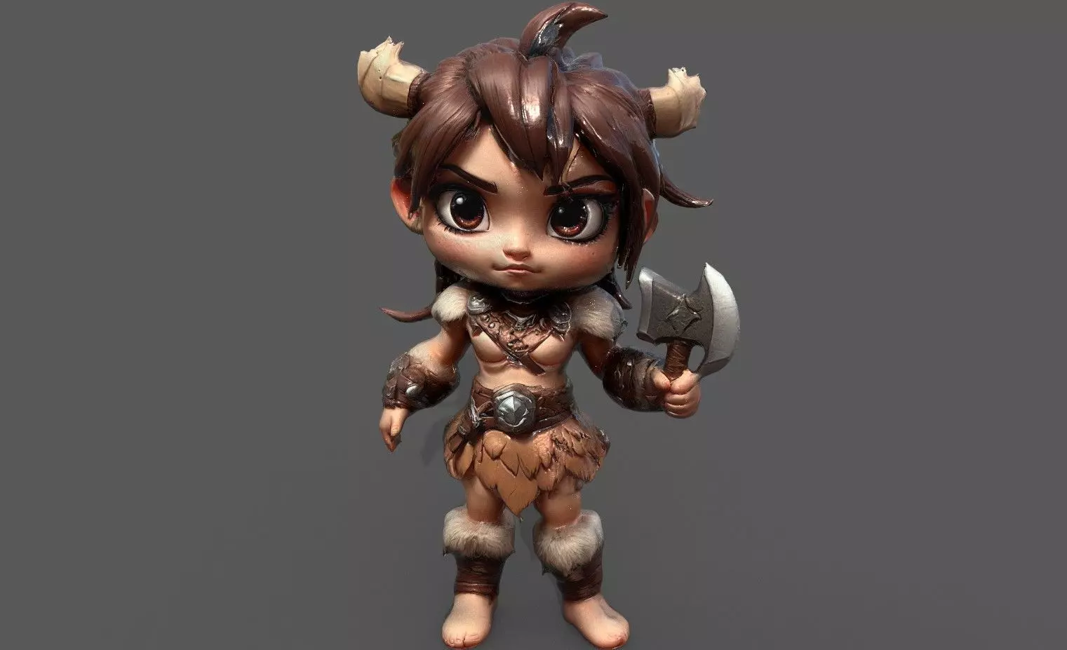 Chibi Adventure Heroes Pack 6 Low-poly 3D model_8