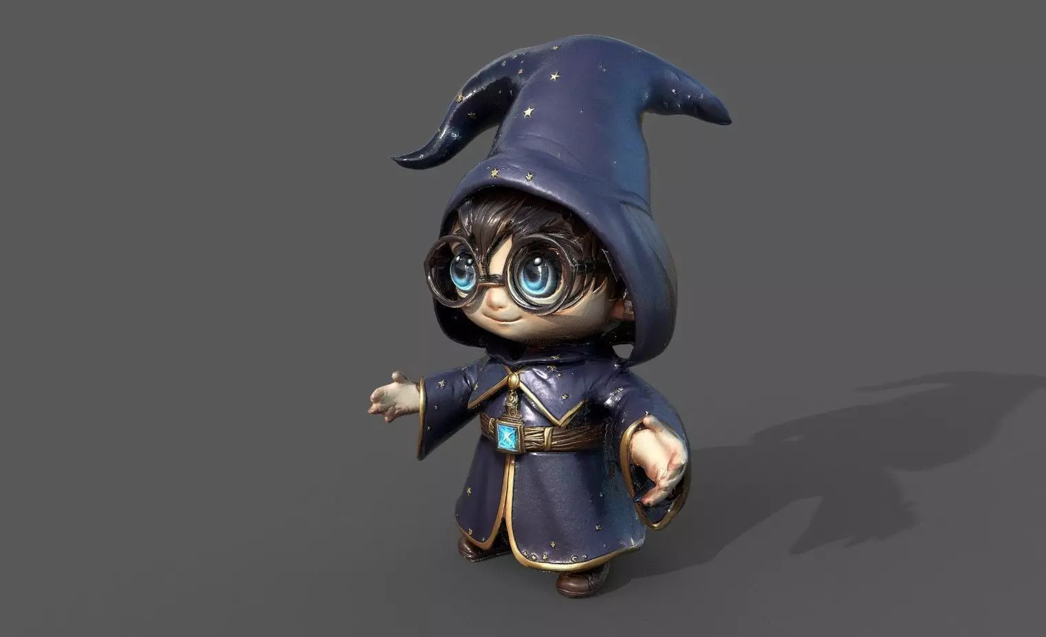 Chibi Adventure Heroes Pack 6 Low-poly 3D model_23