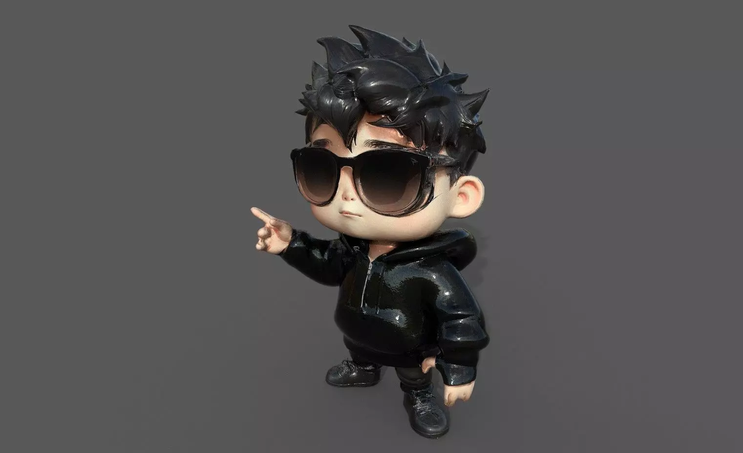 Chibi Adventure Heroes Pack 6 Low-poly 3D model_36