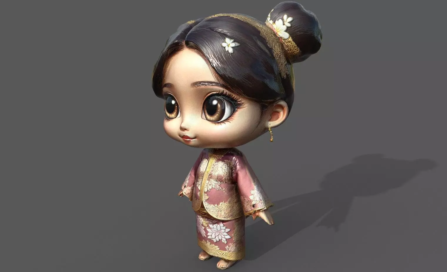 Chibi Adventure Heroes Pack 6 Low-poly 3D model_24