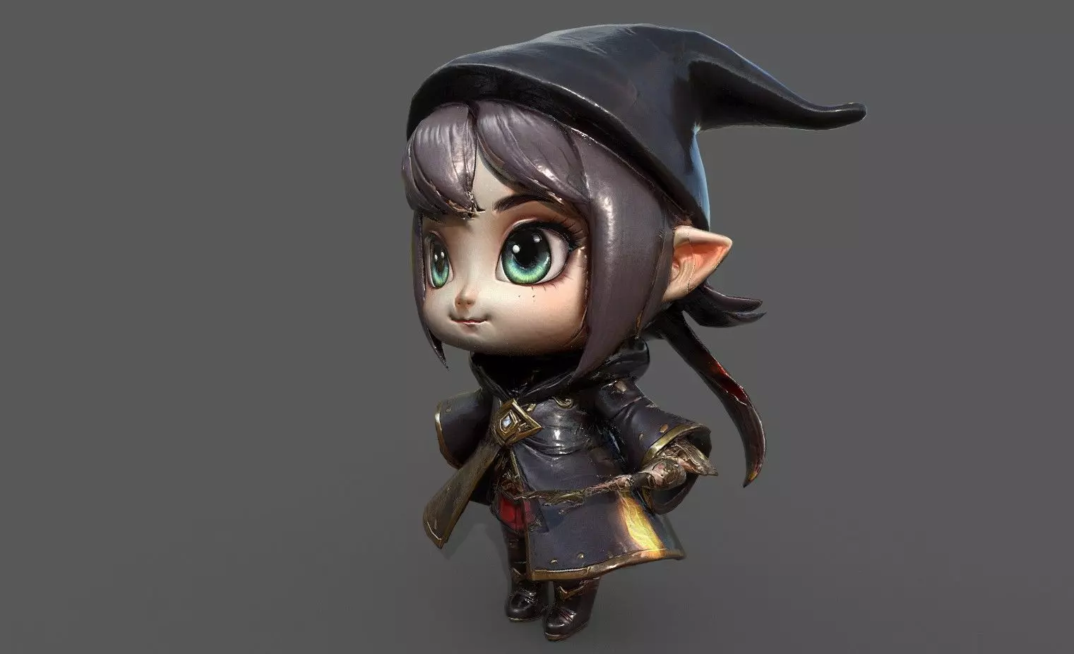 Chibi Adventure Heroes Pack 6 Low-poly 3D model_22
