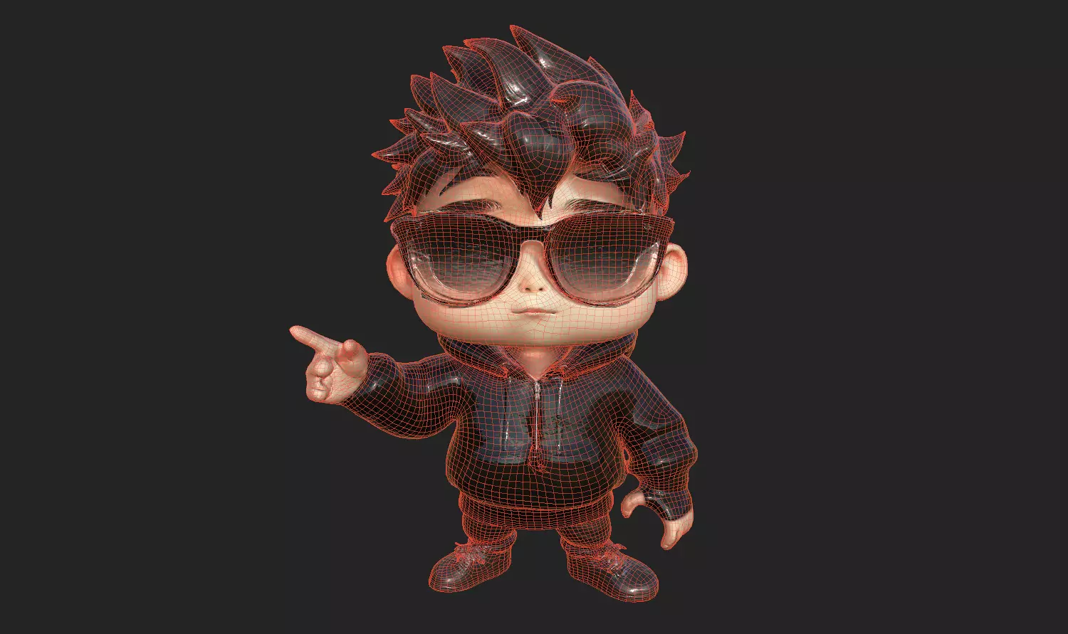 Chibi Adventure Heroes Pack 6 Low-poly 3D model_89