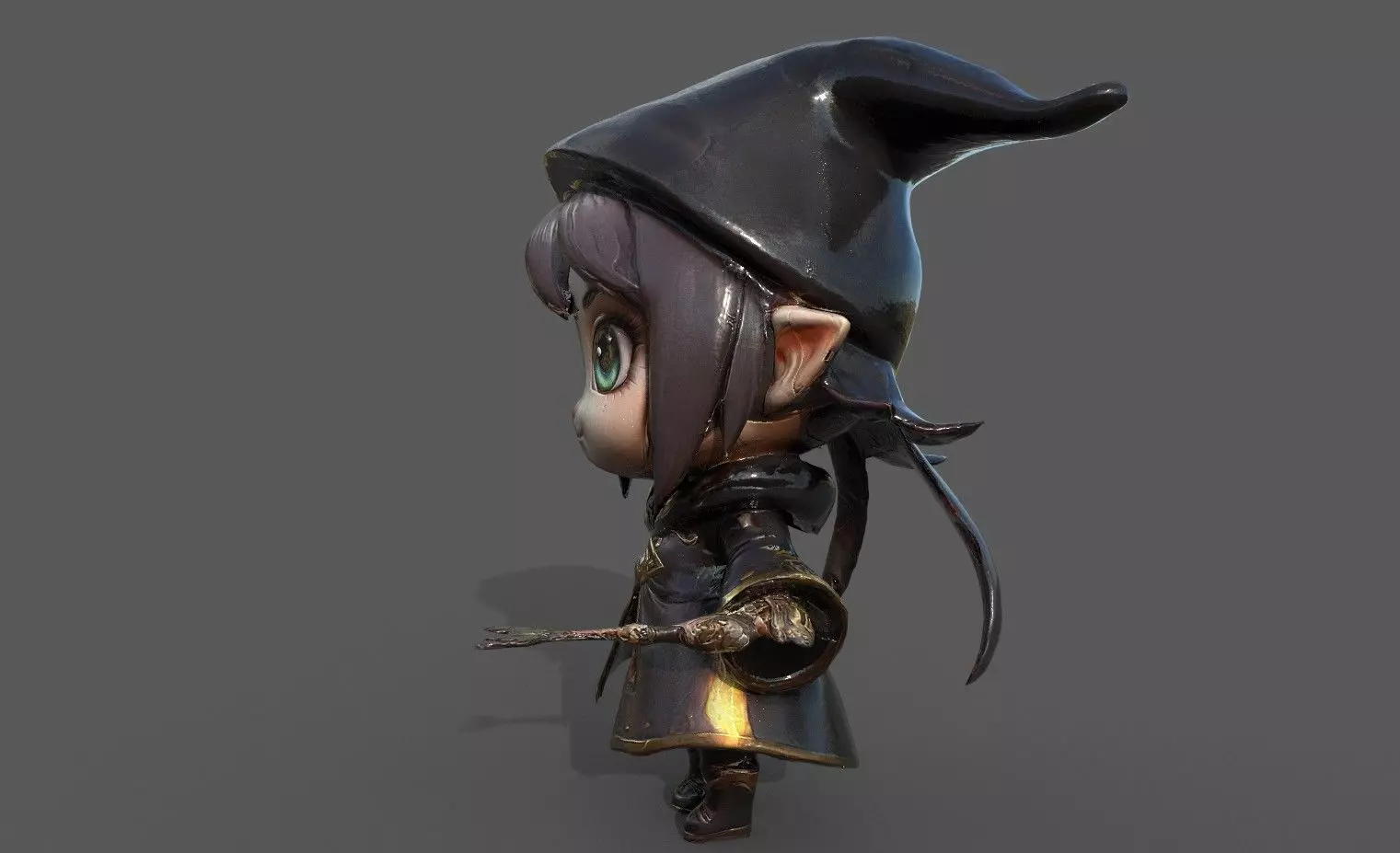 Chibi Adventure Heroes Pack 6 Low-poly 3D model_40