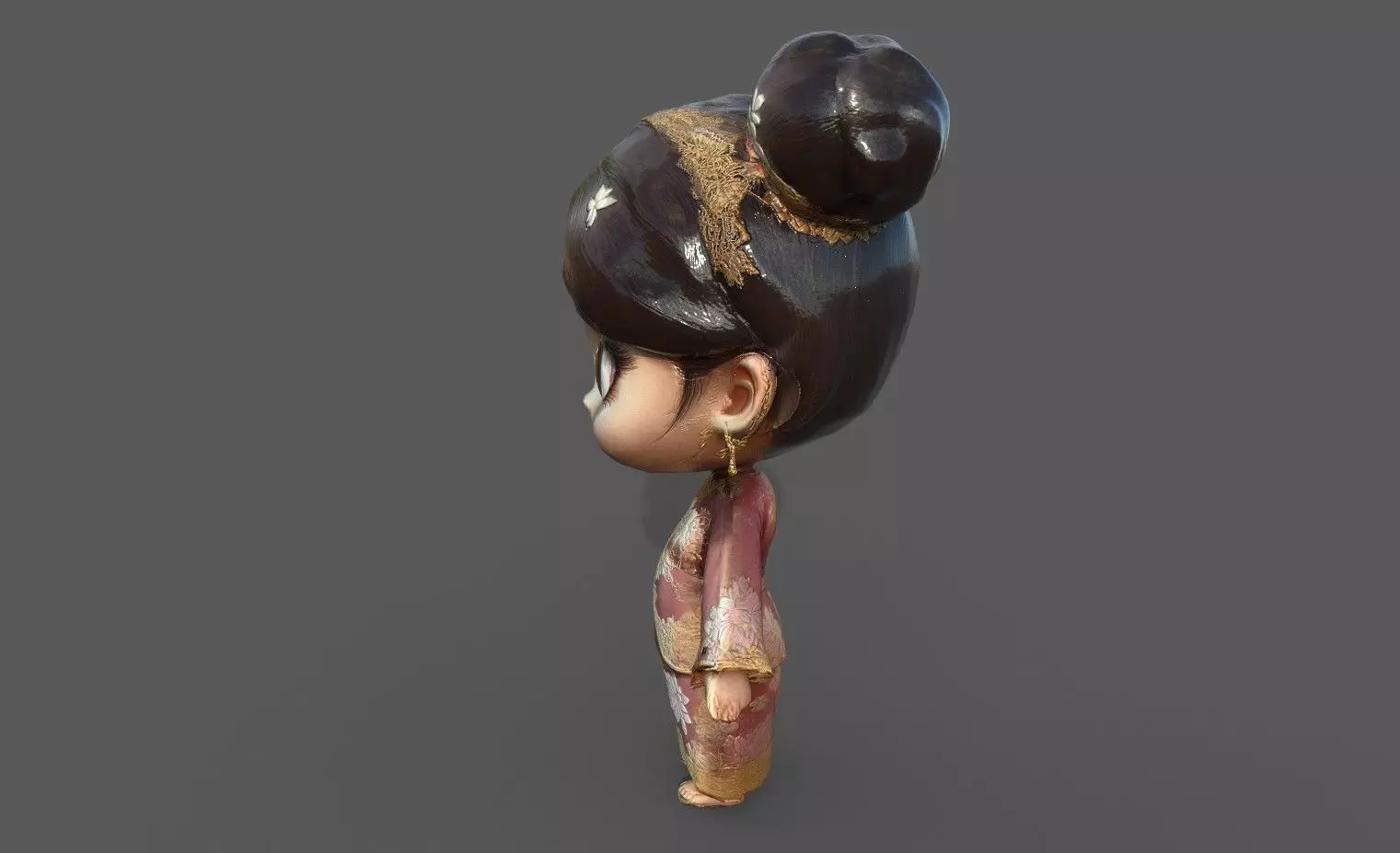 Chibi Adventure Heroes Pack 6 Low-poly 3D model_42