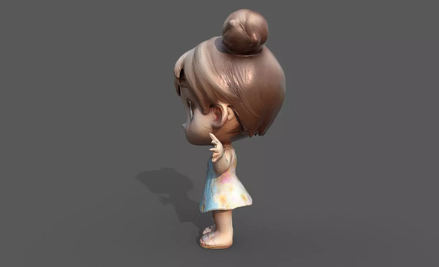 Chibi Adventure Heroes Pack 6 Low-poly 3D model_43