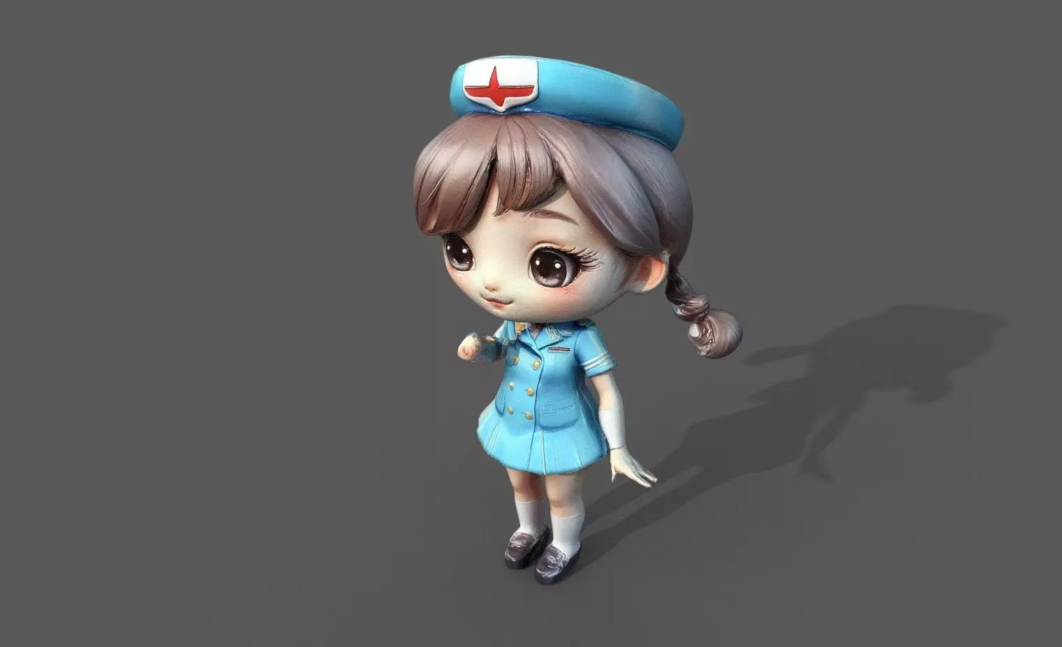 Chibi Adventure Heroes Pack 6 Low-poly 3D model_28