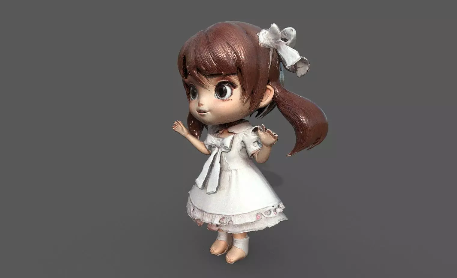 Chibi Adventure Heroes Pack 6 Low-poly 3D model_35