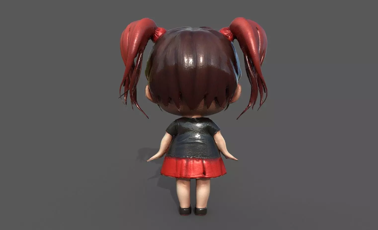 Chibi Adventure Heroes Pack 6 Low-poly 3D model_64