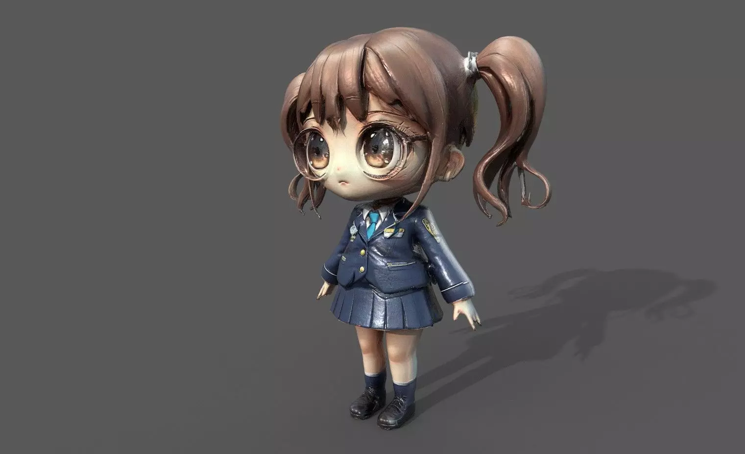 Chibi Adventure Heroes Pack 6 Low-poly 3D model_32