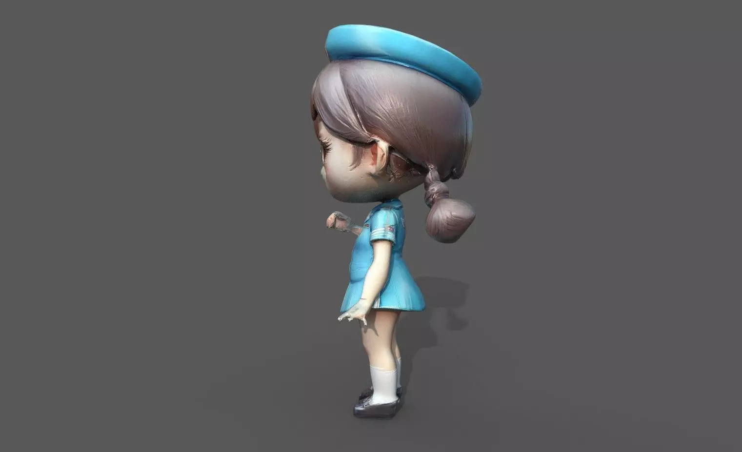 Chibi Adventure Heroes Pack 6 Low-poly 3D model_46