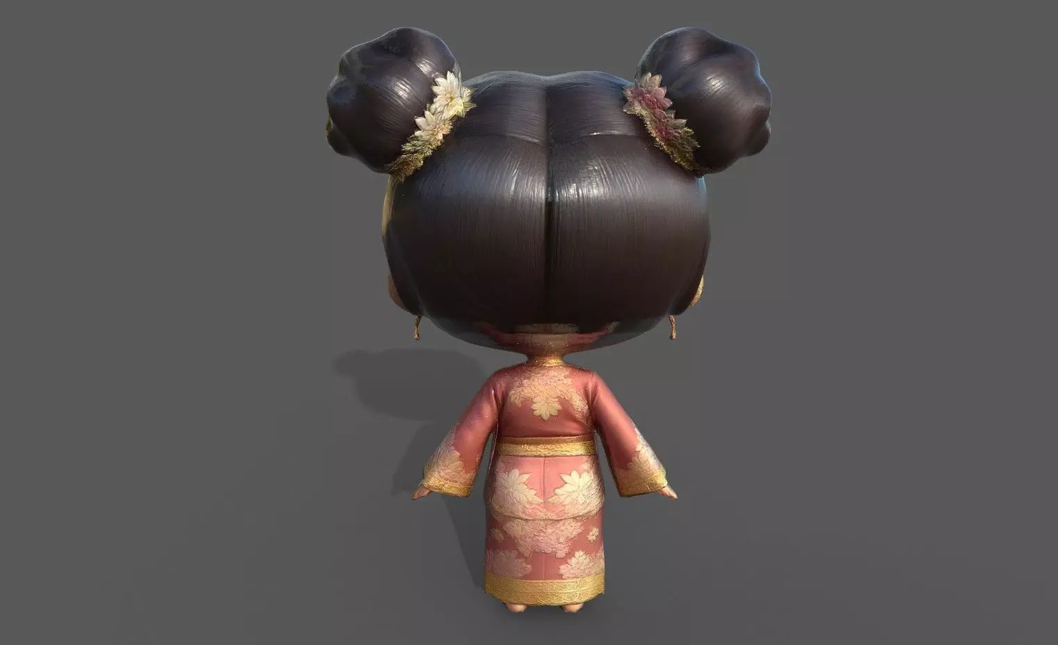 Chibi Adventure Heroes Pack 6 Low-poly 3D model_59