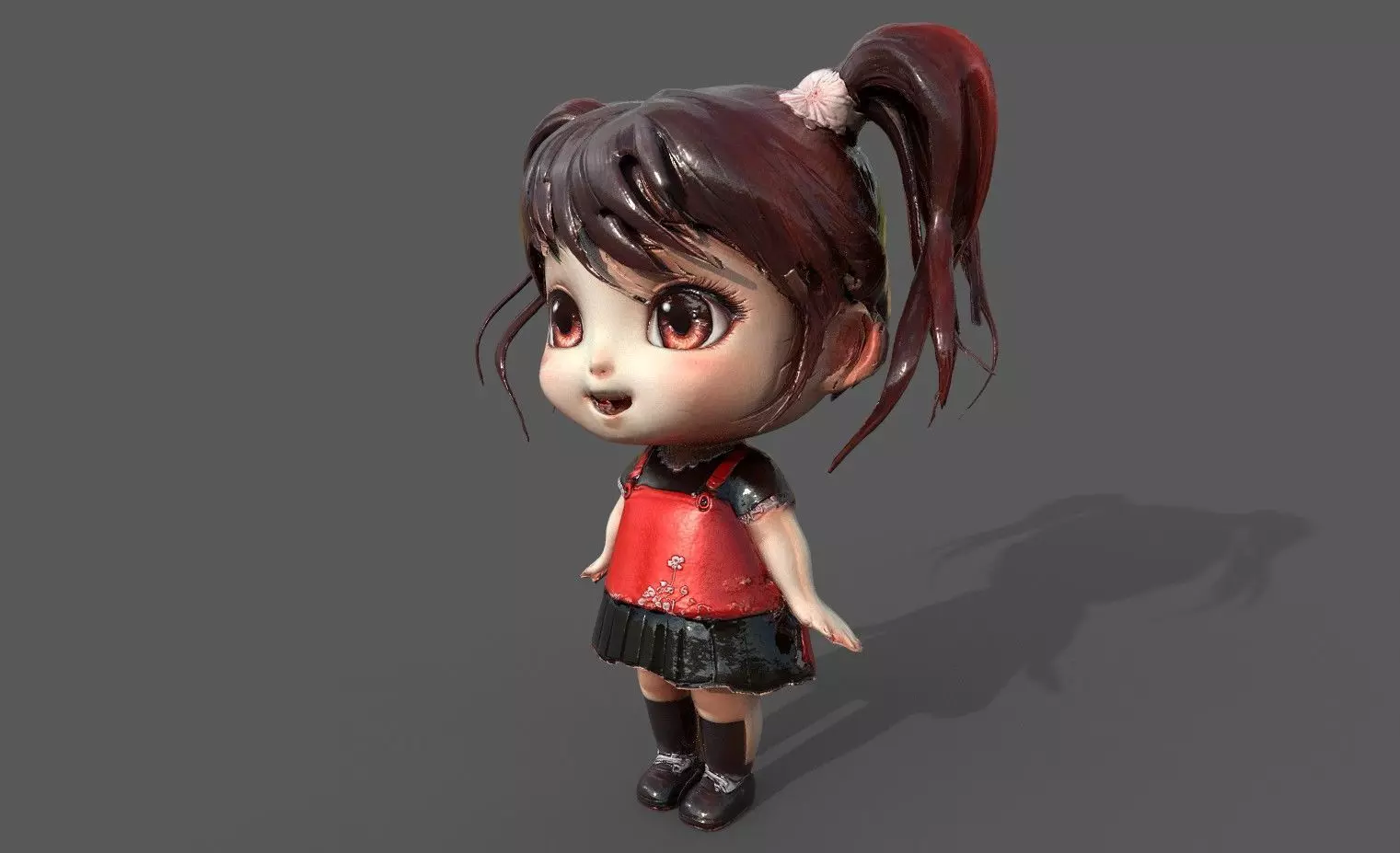 Chibi Adventure Heroes Pack 6 Low-poly 3D model_29