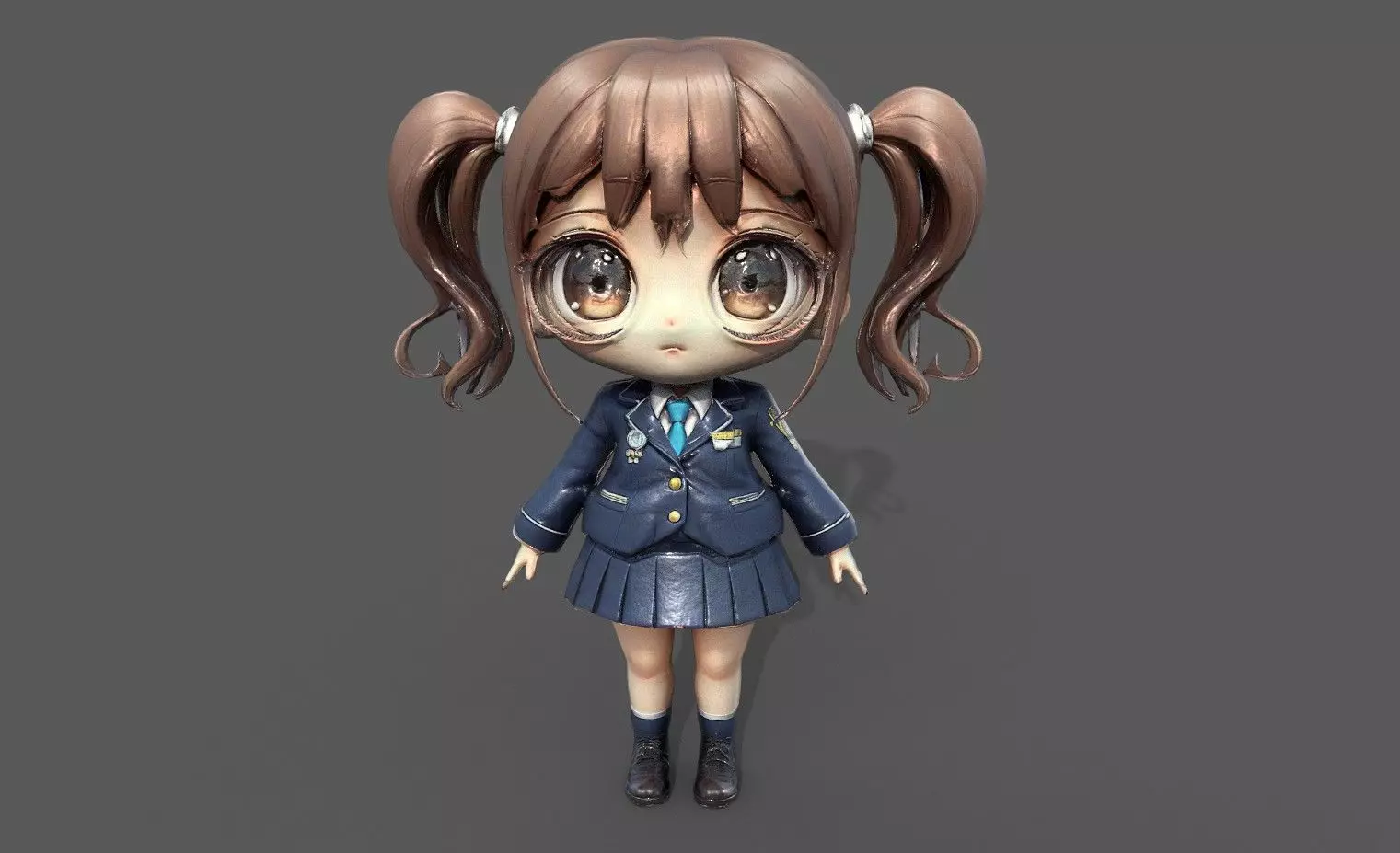 Chibi Adventure Heroes Pack 6 Low-poly 3D model_14