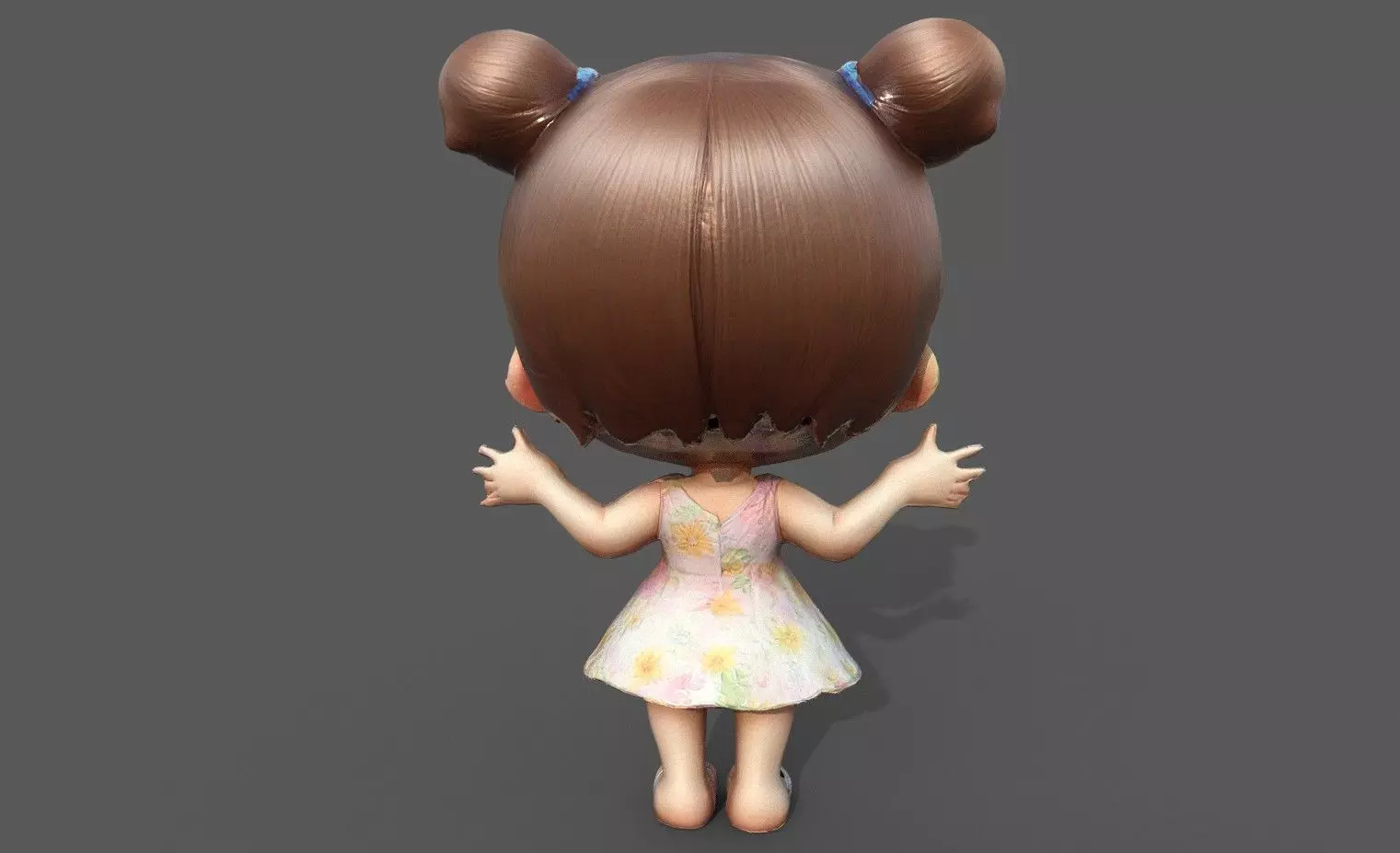 Chibi Adventure Heroes Pack 6 Low-poly 3D model_60