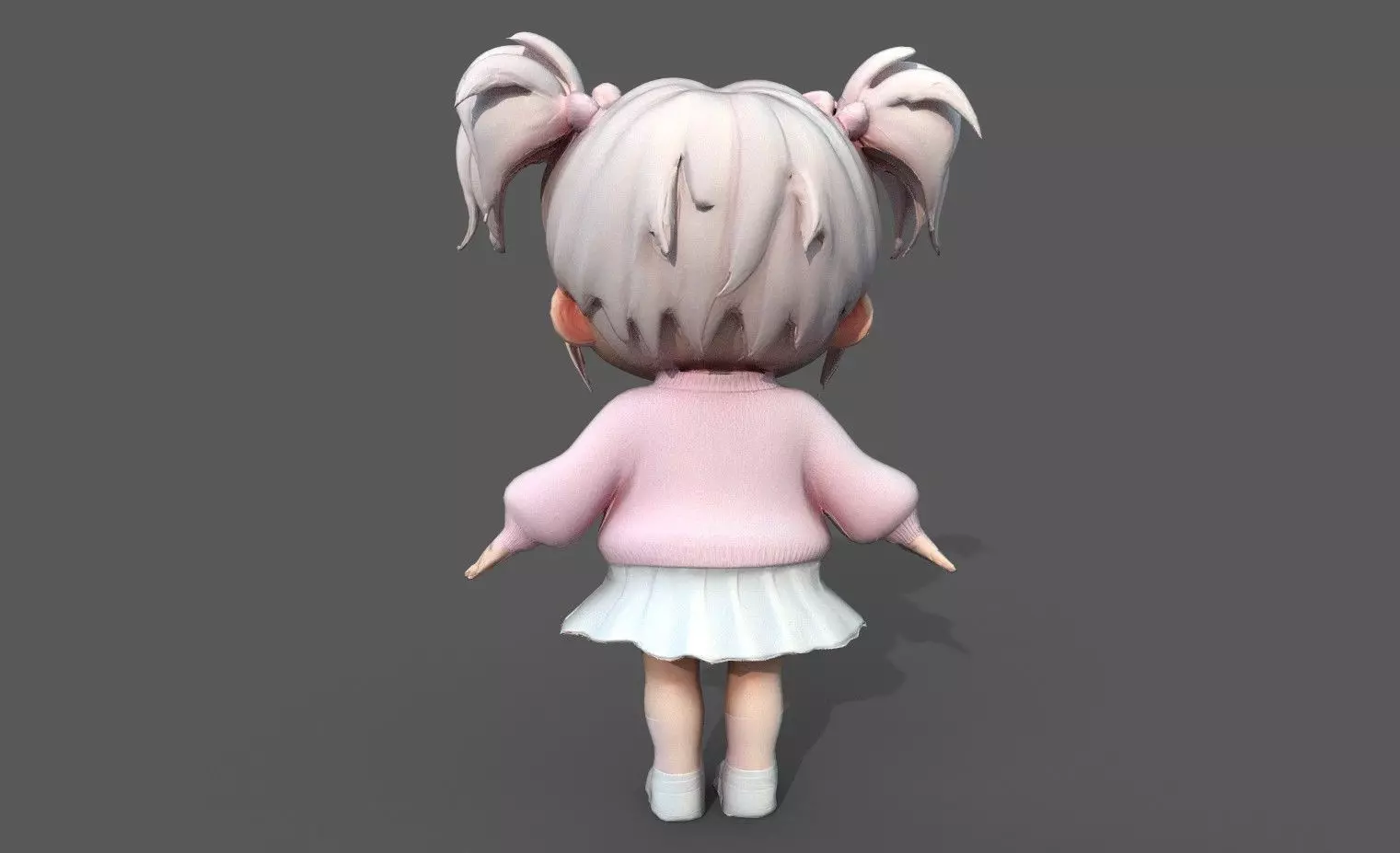 Chibi Adventure Heroes Pack 6 Low-poly 3D model_68