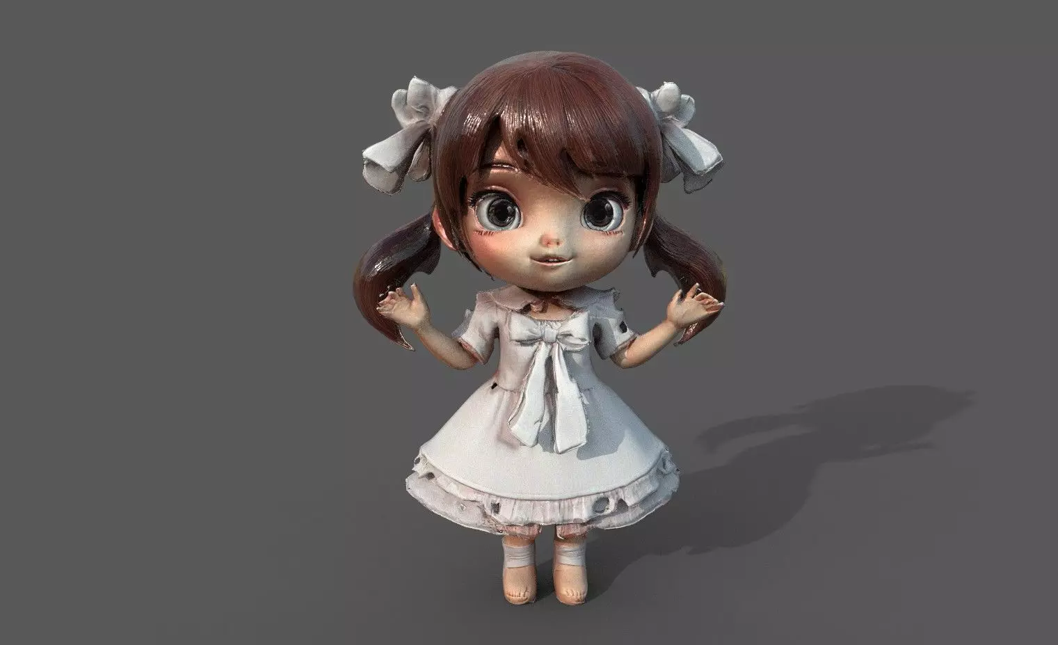 Chibi Adventure Heroes Pack 6 Low-poly 3D model_17