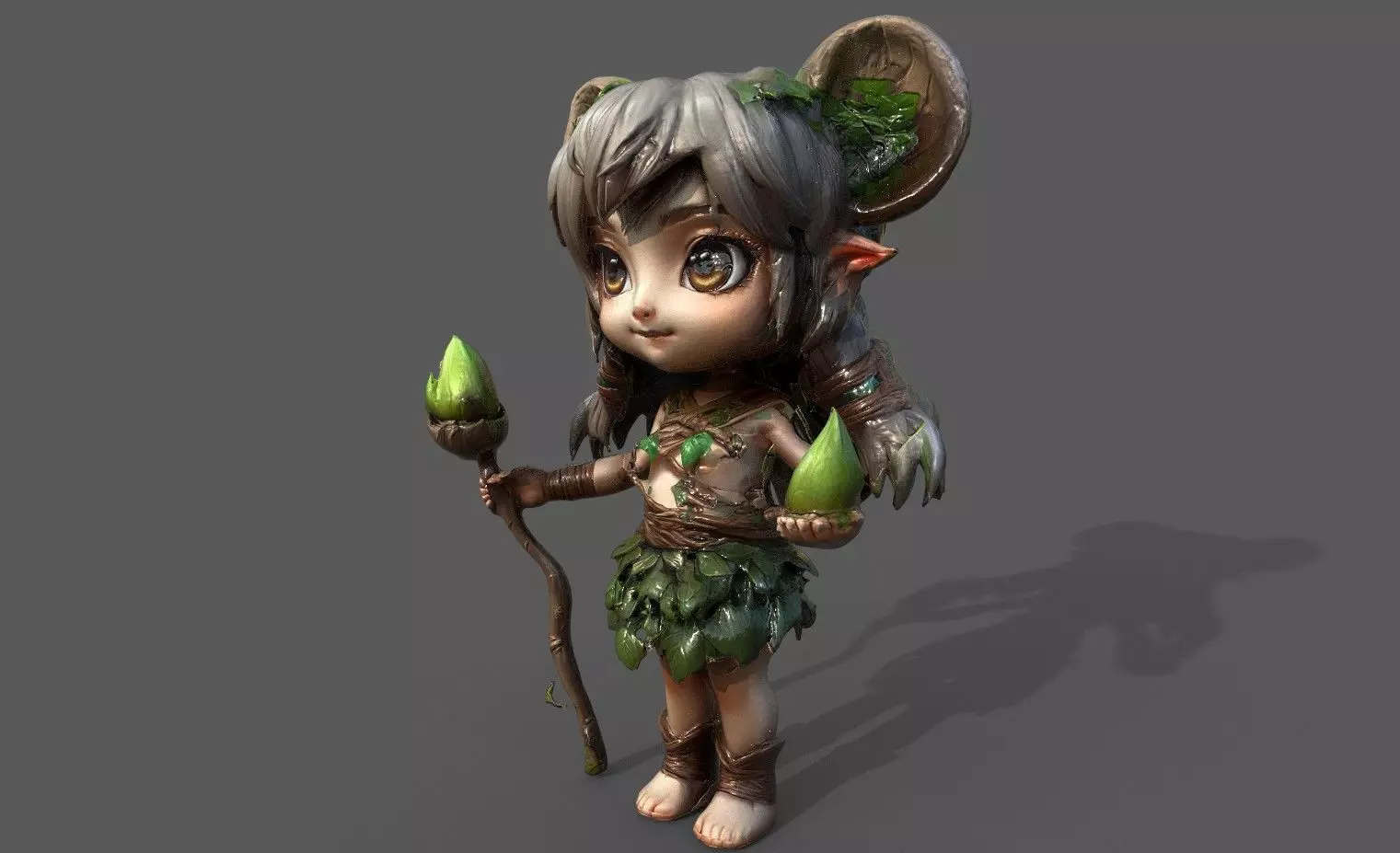 Chibi Adventure Heroes Pack 6 Low-poly 3D model_21