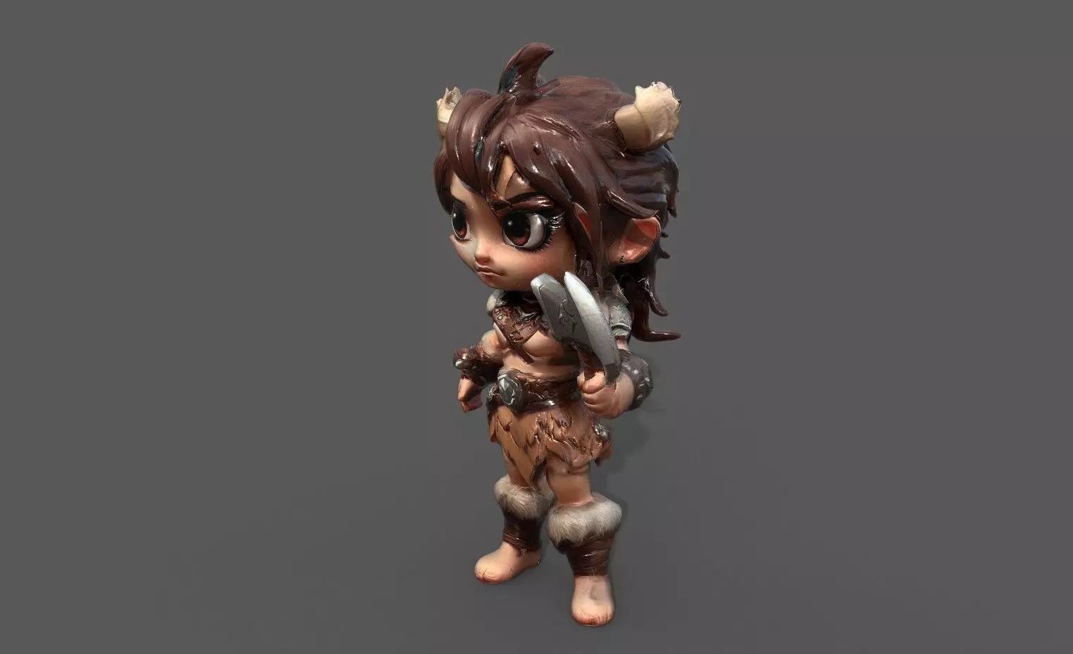 Chibi Adventure Heroes Pack 6 Low-poly 3D model_26