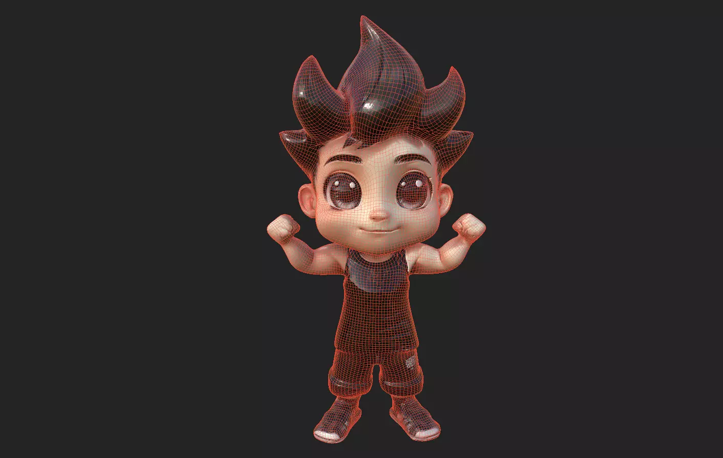 Chibi Adventure Heroes Pack 6 Low-poly 3D model_80