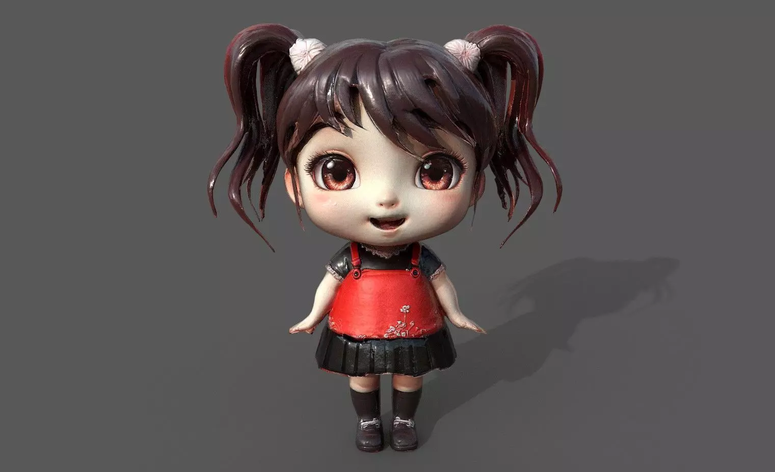 Chibi Adventure Heroes Pack 6 Low-poly 3D model_11