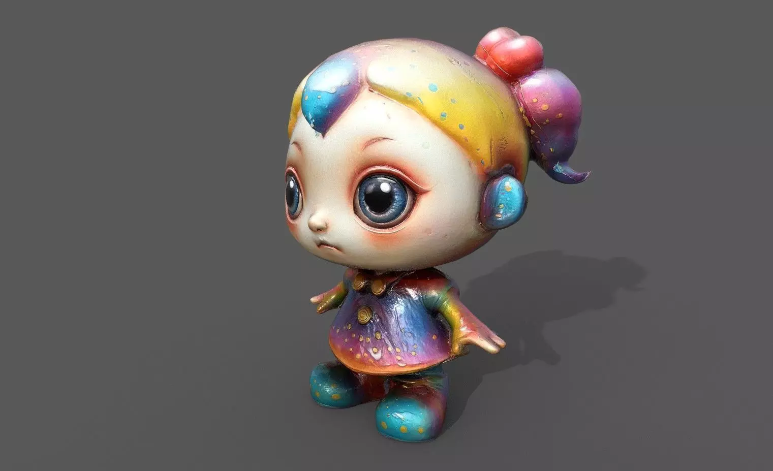 Chibi Adventure Heroes Pack 6 Low-poly 3D model_37