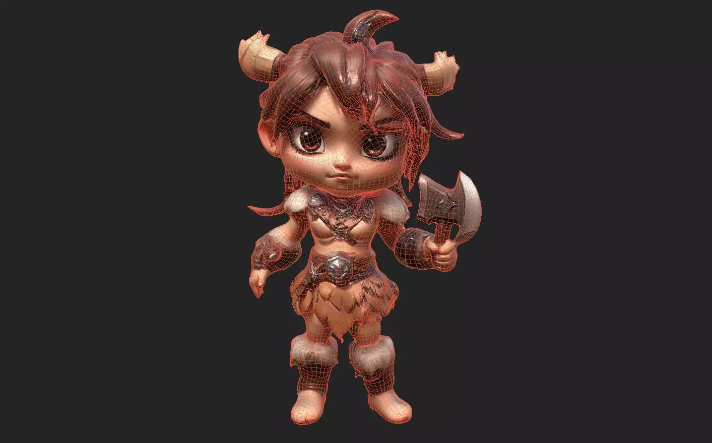 Chibi Adventure Heroes Pack 6 Low-poly 3D model_79