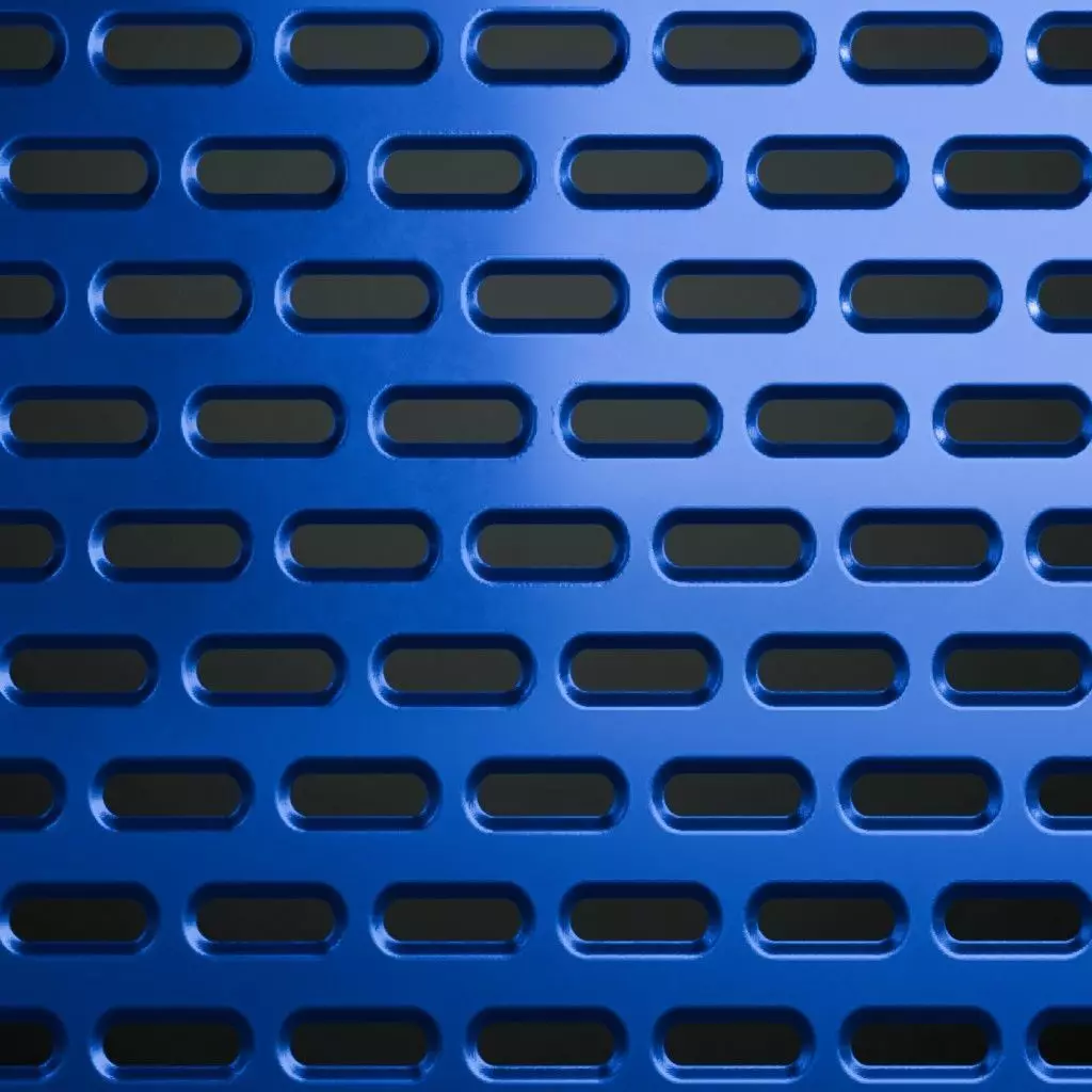 Dark Geometric Star Pattern Metal Plate PBR Seamless Texture_2