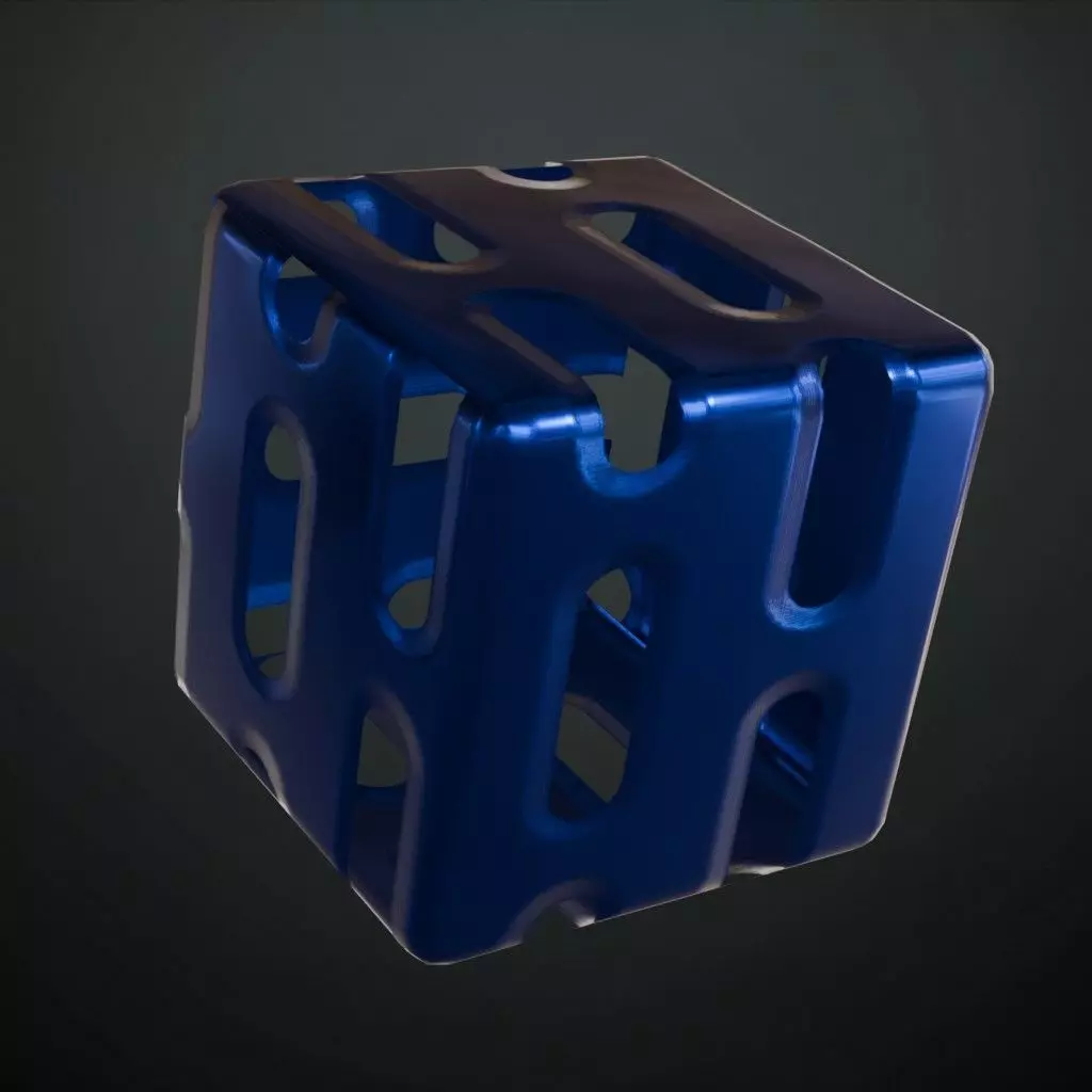 Dark Geometric Star Pattern Metal Plate PBR Seamless Texture_4