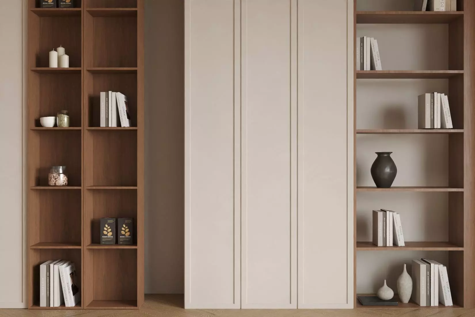 Open   style shelf 3D model_1