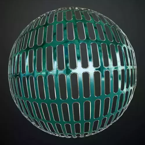 Blue Decorative Window Glass Transparent PBR