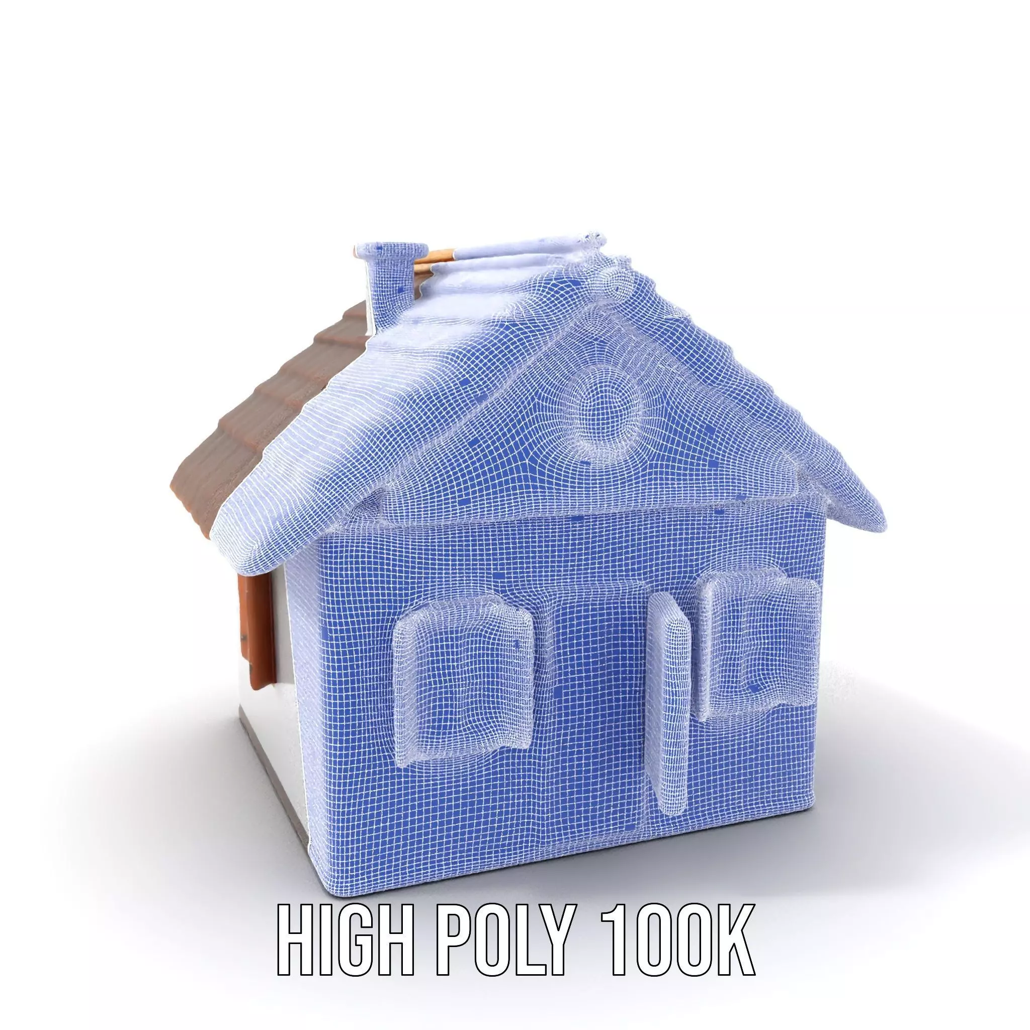 Rustic Cottage House model pack Low-poly 3D model_4