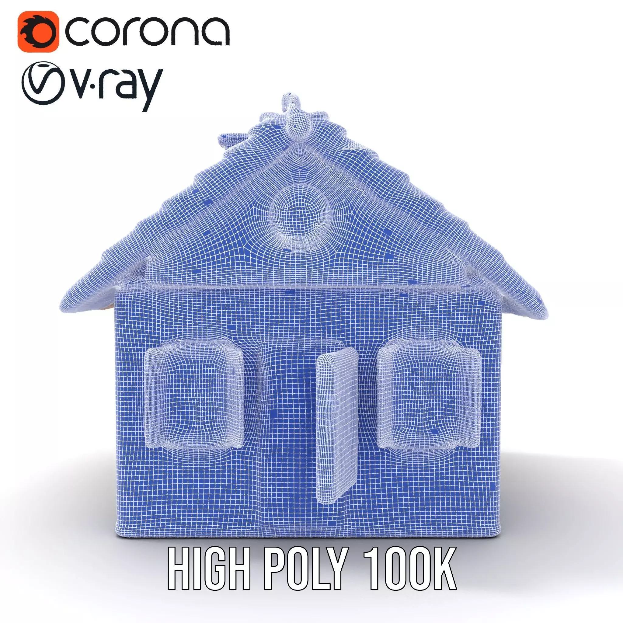 Rustic Cottage House model pack Low-poly 3D model_29