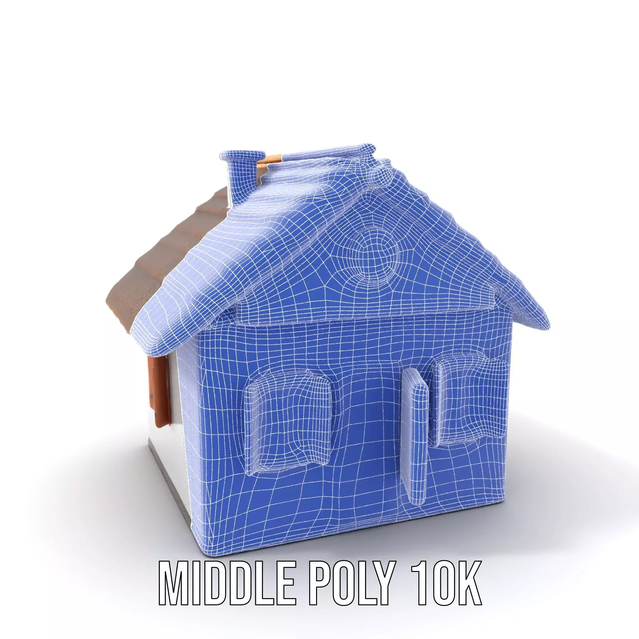 Rustic Cottage House model pack Low-poly 3D model_15