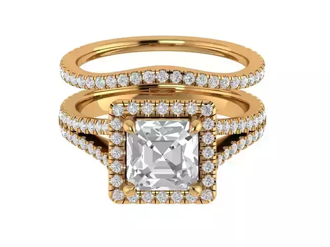Asscher Engagement  Ring
