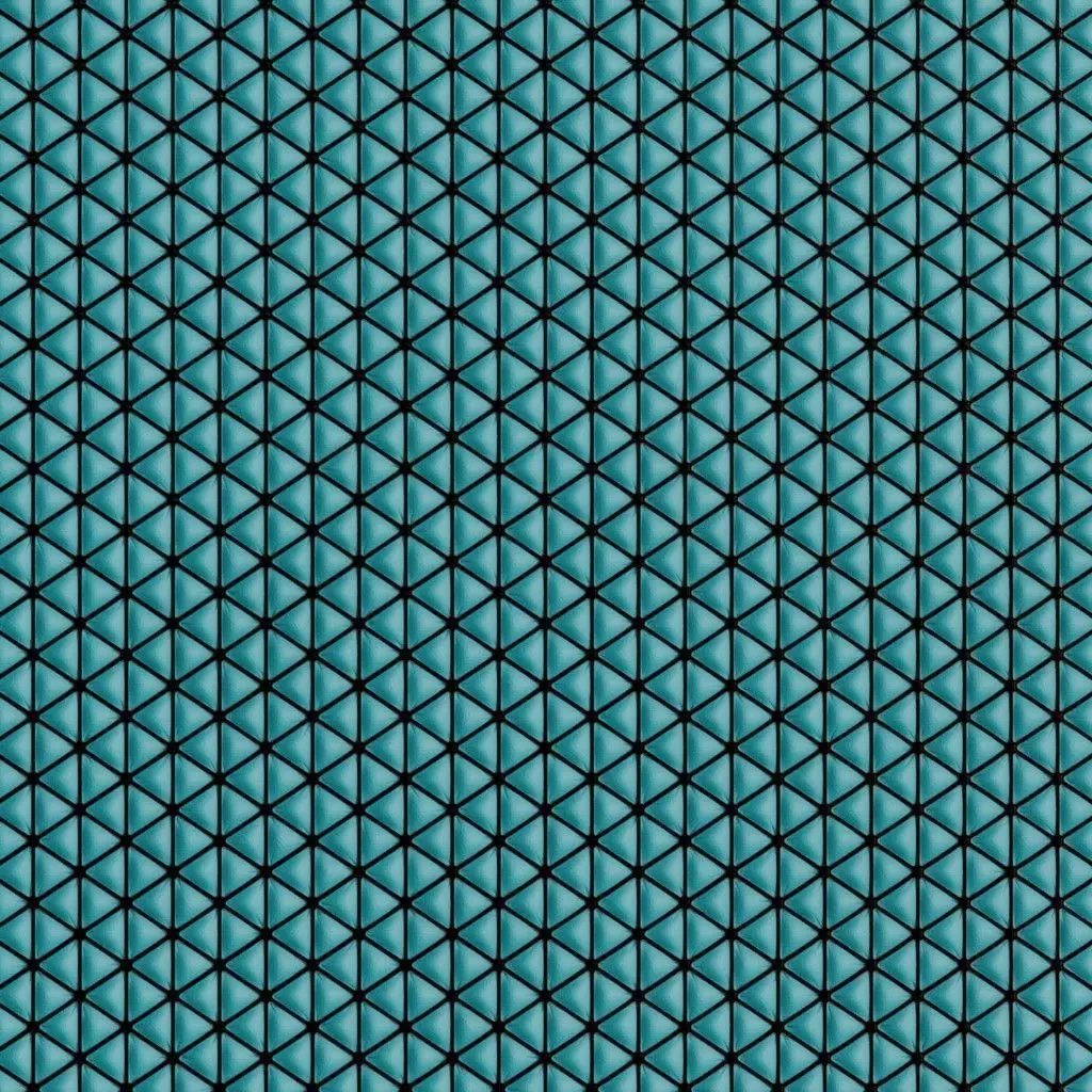 Sci-Fi Blue Padded Wall Panel PBR Seamless Texture_2