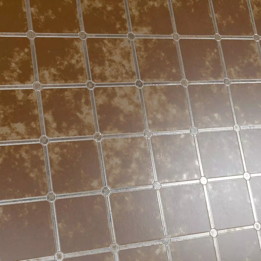 Rusted Worn Brown Metal Panel PBR Seamless Texture_3