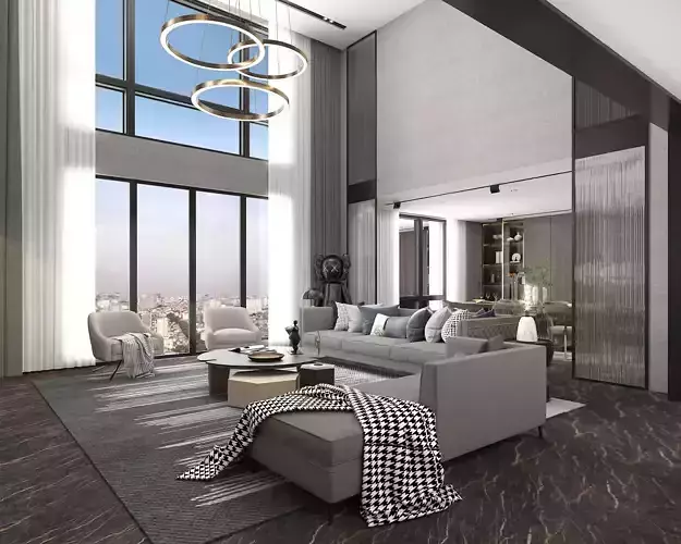 Duplex Apartment Interior 3D model