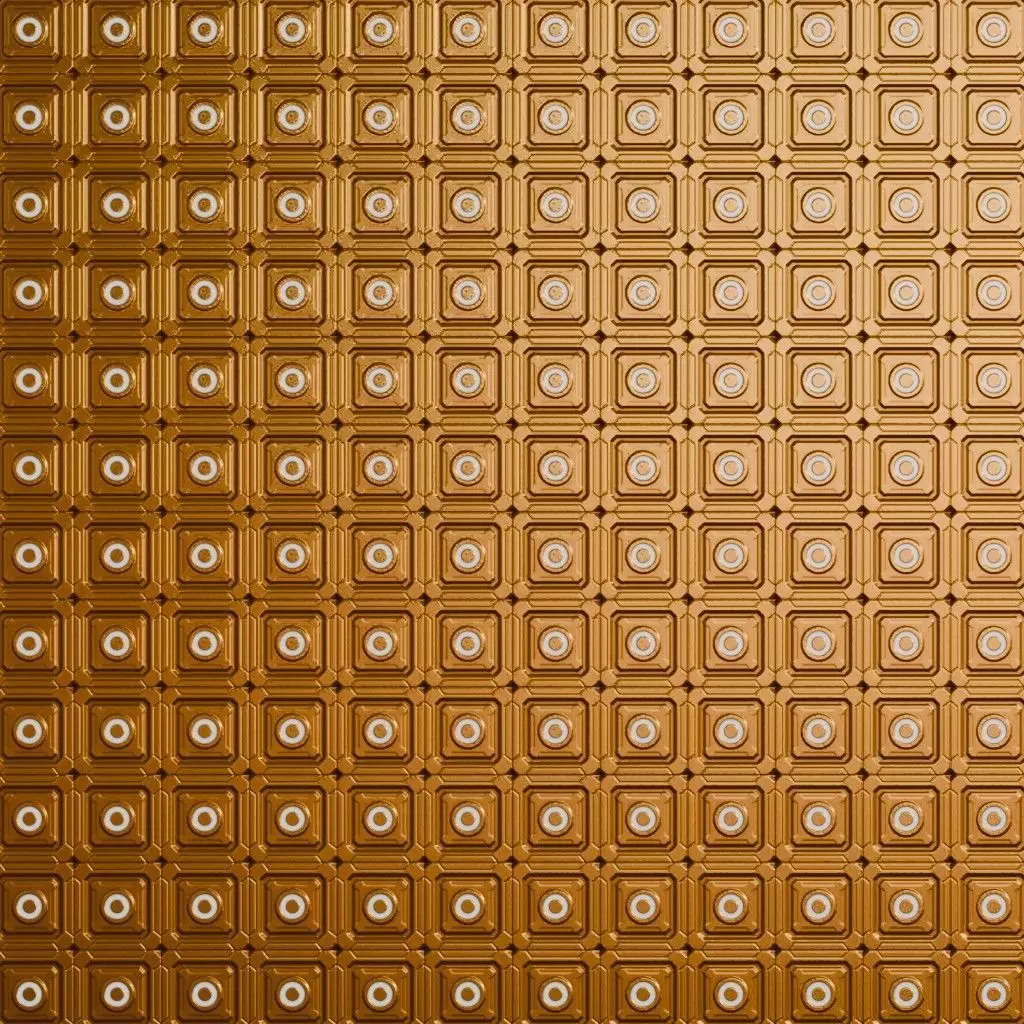 Sci-Fi Copper Panel Glowing PBR Seamless Texture_2
