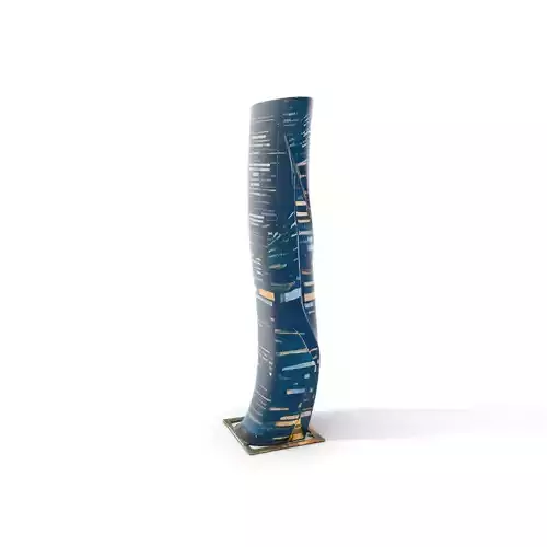 Twisting Glass Tower model pack Low-poly 3D model 6
