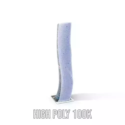Twisting Glass Tower model pack Low-poly 3D model 4