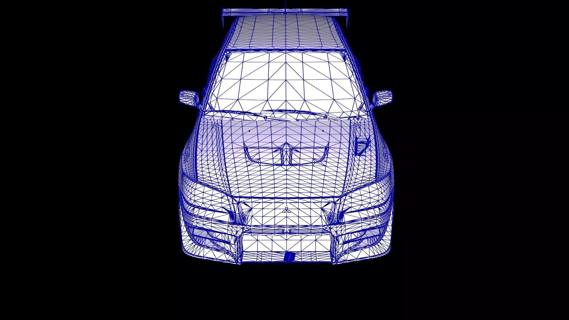 2 Fast 2 Furious Mitsubishi Lancer Evo VII Low-poly 3D model_20