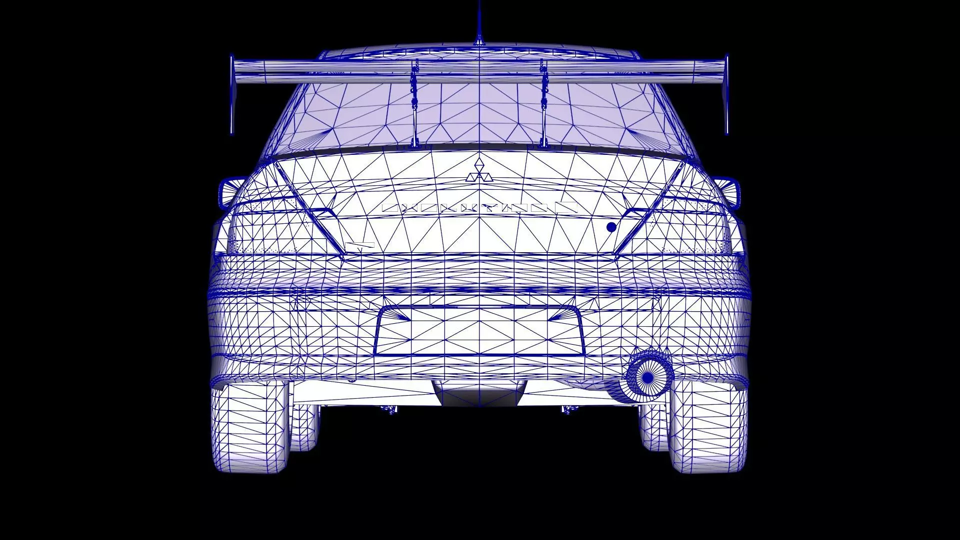 2 Fast 2 Furious Mitsubishi Lancer Evo VII Low-poly 3D model_18