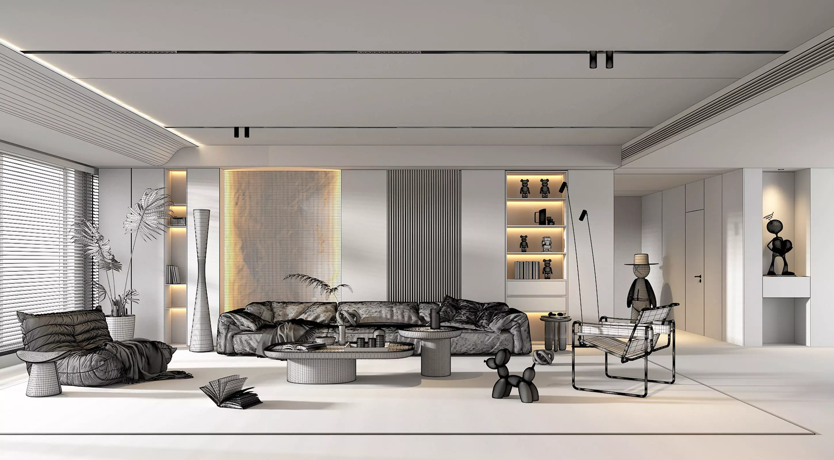 Living Room Scene 3 3D model_8