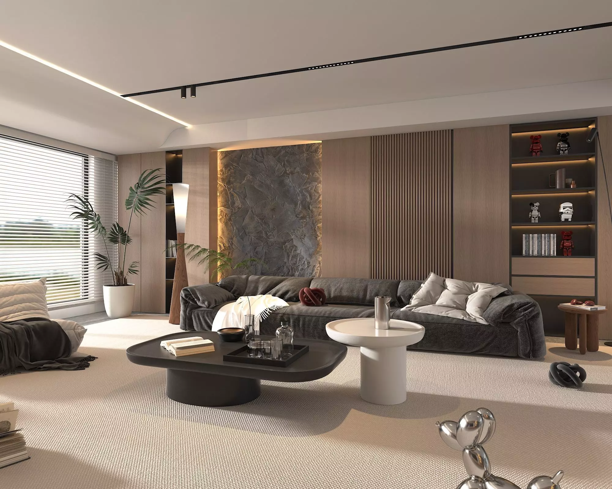 Living Room Scene 3 3D model_4