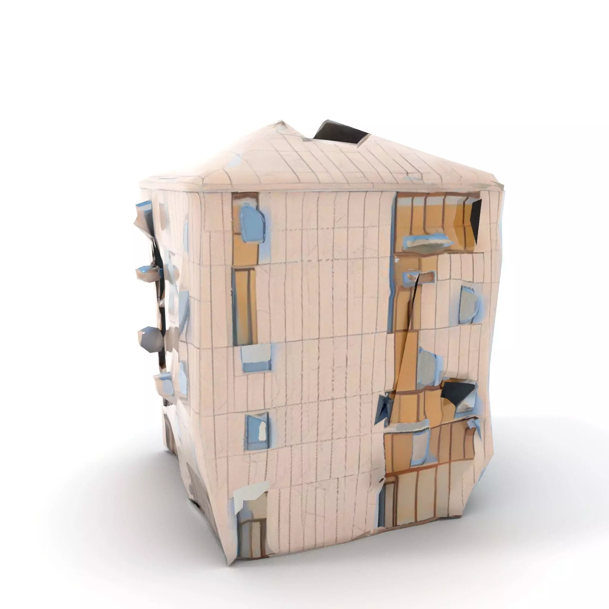 Modern Architectural Structure model pack Low-poly 3D model_15